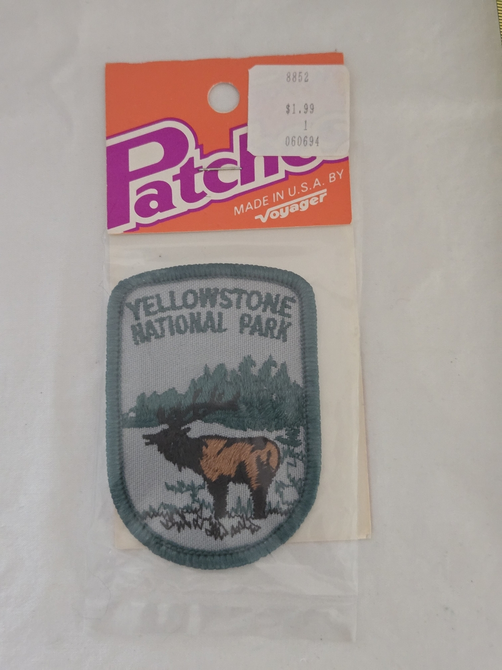 Vintage Yellowstone National Park "ELK" Embroidered Patch